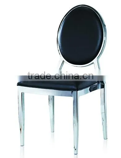 wholesale quality rounded back stailness steel dining chair LQ-D183-1