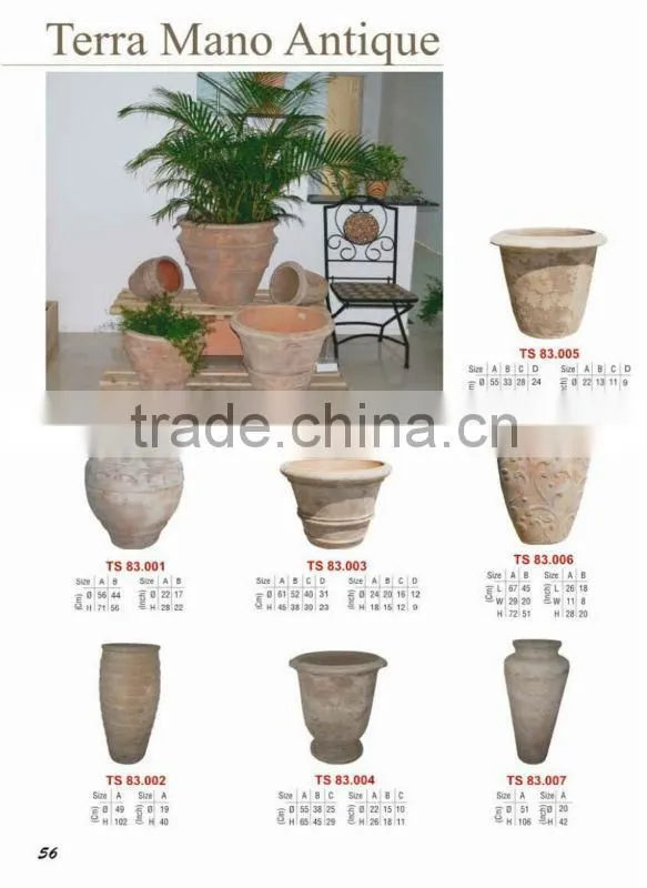 Terracotta pottery pot