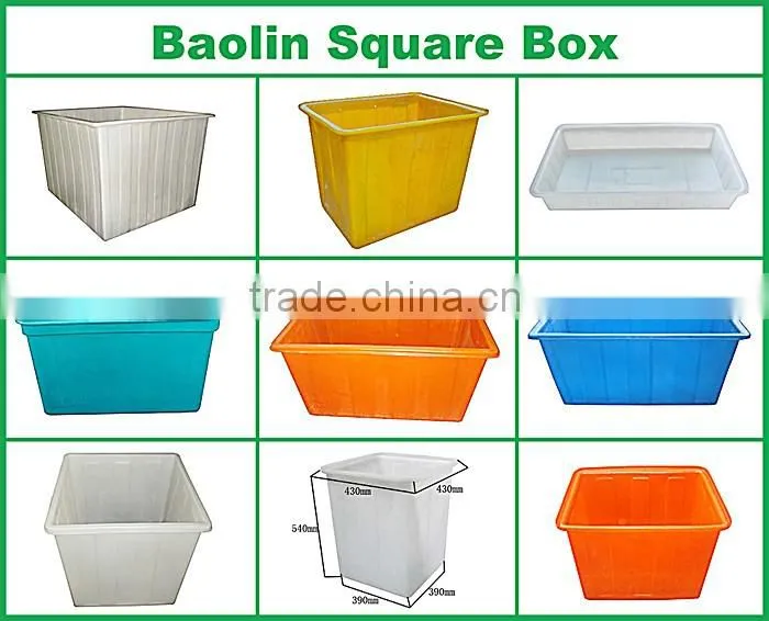 PE plastic rotomolded different colour square tank high quality for mass sales in China