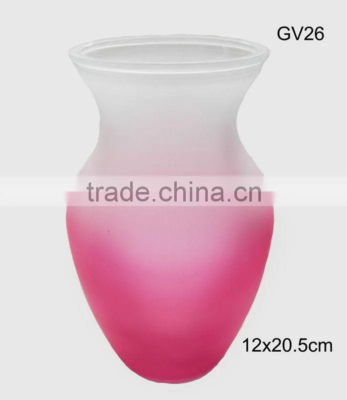 elegant glass decorative vase