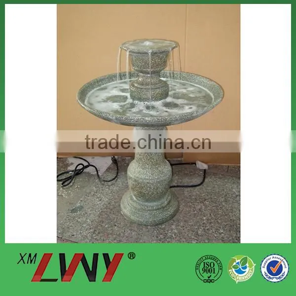Garden decoration two layers resin artificial water fountain