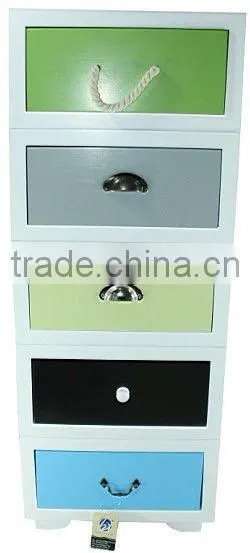 Bedroom furniture wooden storage chest with partition drawers