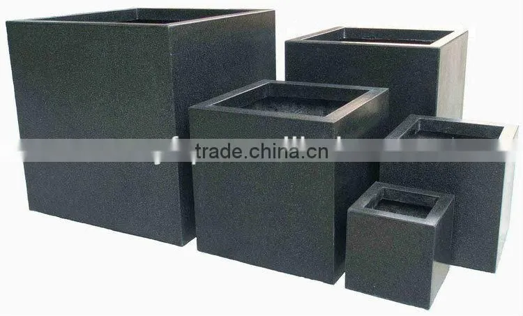 Fiberglass planter flowerpot