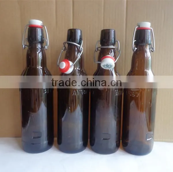 12 oz amber beer glass bottles