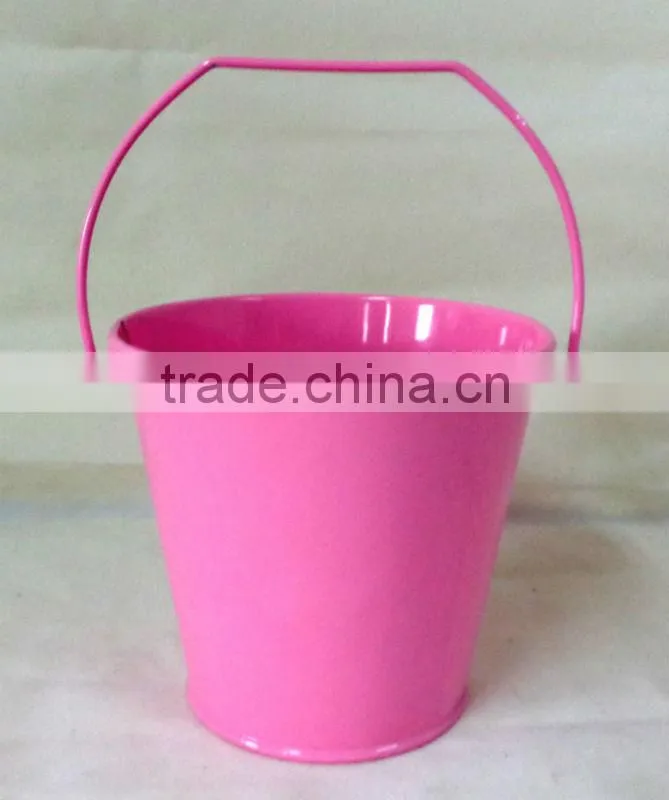 powder coated metal garden bucket kids metal bucket