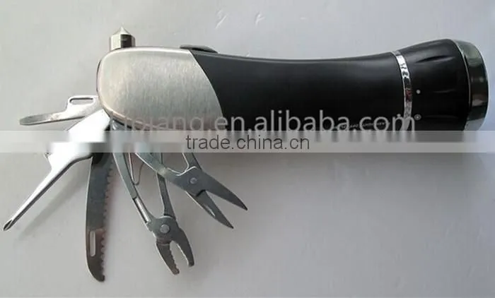 high quality multi-function flashlight with knife
