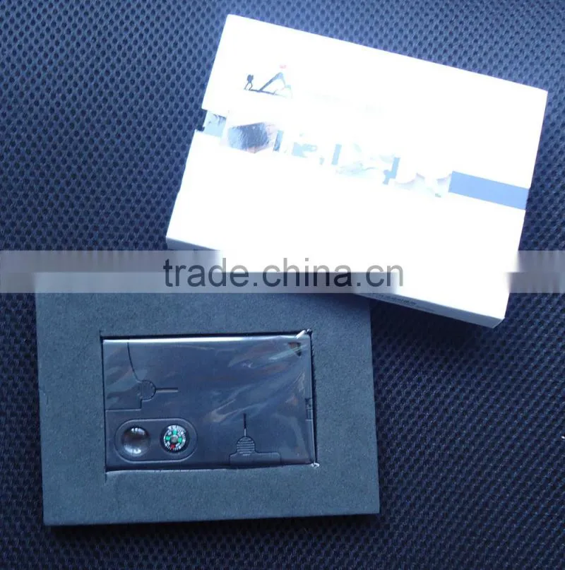 10 in 1 Survival Tools card Multi function Army knife card