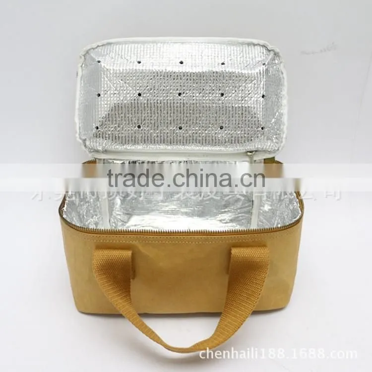 Promotional new design lunch bag Craft Paper Tyvek Ice Cooler Lunch Bags