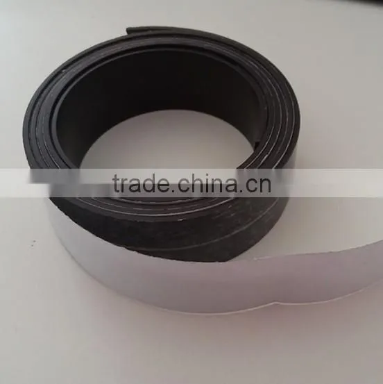 magnetic tape with one side glue adhesive and the other side magnetic