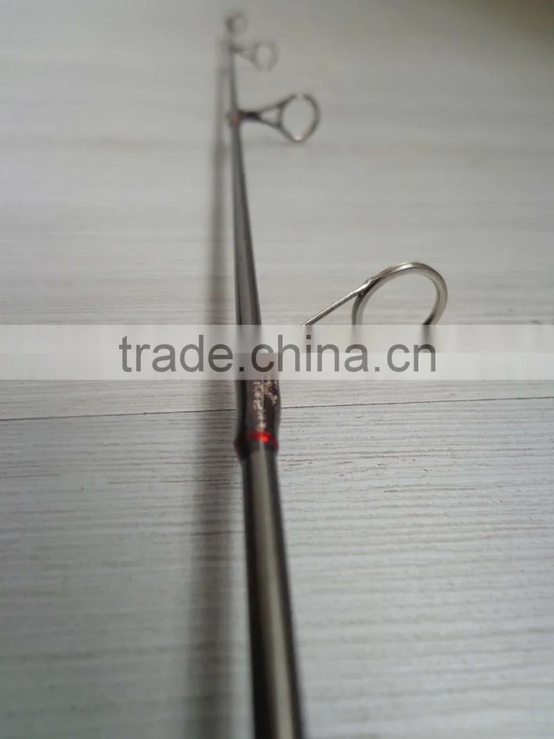 Solid Carbon Fiber Fishing Rod , Ice Fishing Rod with Red Cork Handle