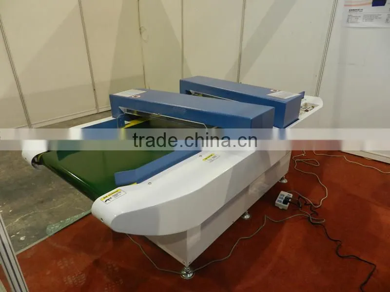 High quality double sensor metal detector for clothings industry