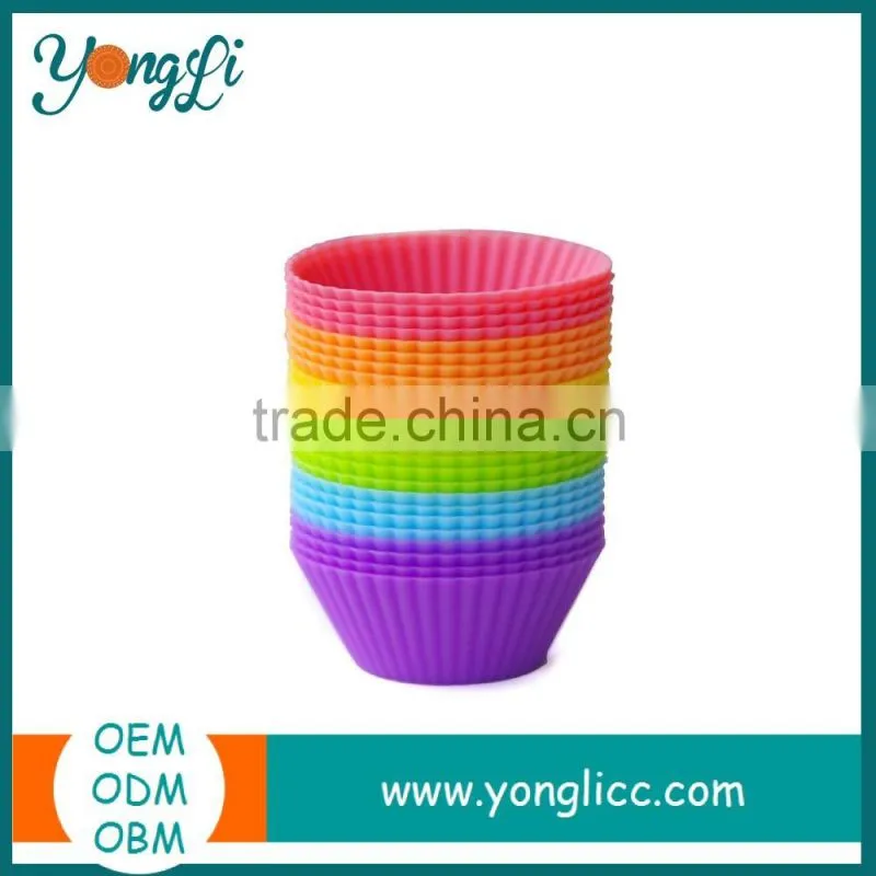 BPA Free Teacups Bakeware for Baking Muffins Silicone Cake Mould