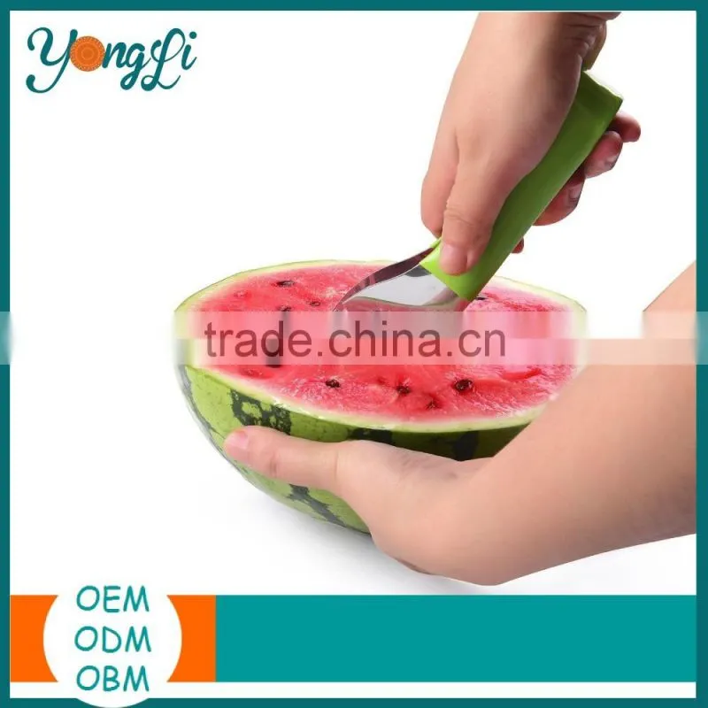 100% Durable Stainless Steel With Sturdy Cutting Wire Watermelon Slicer Corer & Server Knife