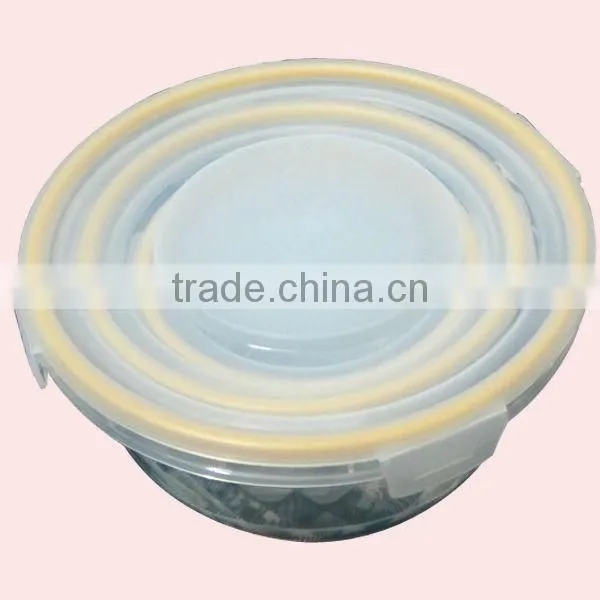 Round Airtight Plastic Promotional Container With Lid