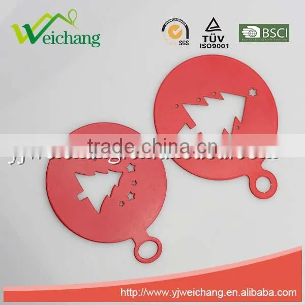 WCTS331Cappuccino Coffee Barista Stencils Coffee Template Tools Accessories,stainless steel ,spray lacquer