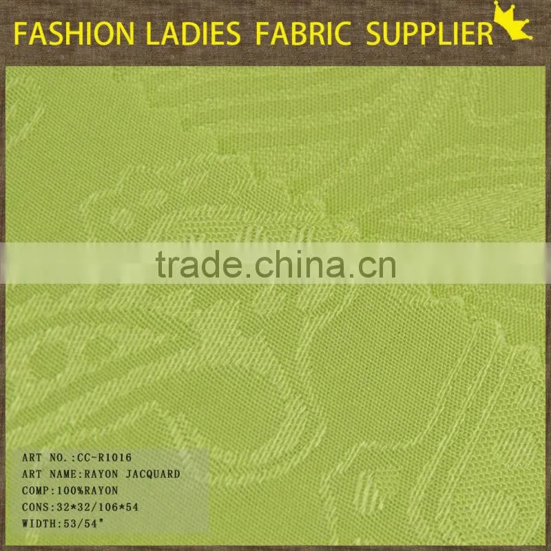 hot sales 100% pure rayon challie dobby fabric for suit and pants solid rayon fabric jacquard fabric price per meter