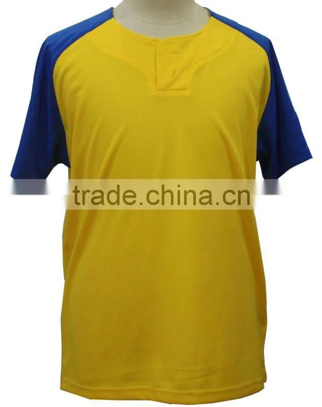 Yellow/royal football shirt for man