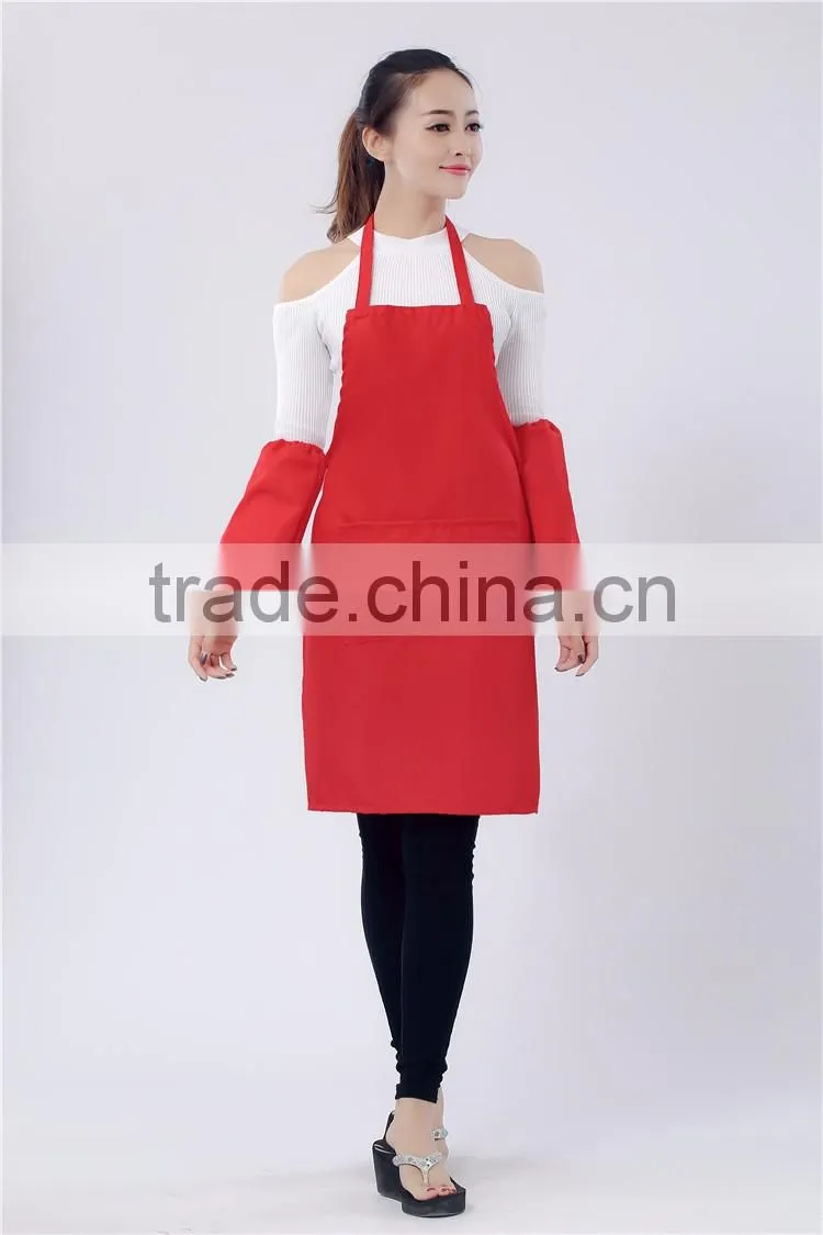 New silk screen high quality cheap plain apron for promotion
