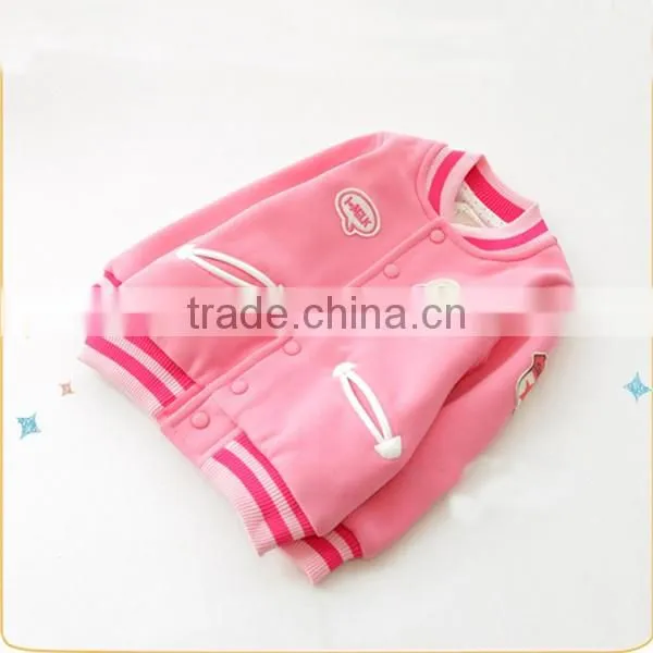 Girls fashion design embroidery crew neck sweatshirts