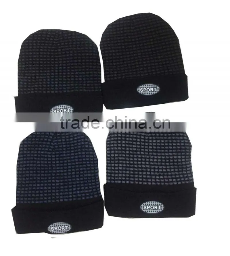 winter warm thick knitted polyester beanie hat