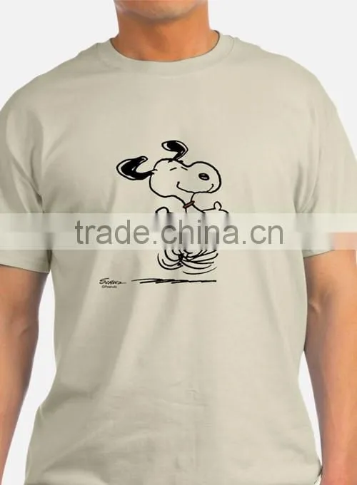 2016 custom wholesale cute cartoon pictures casual short o-neck men shirt