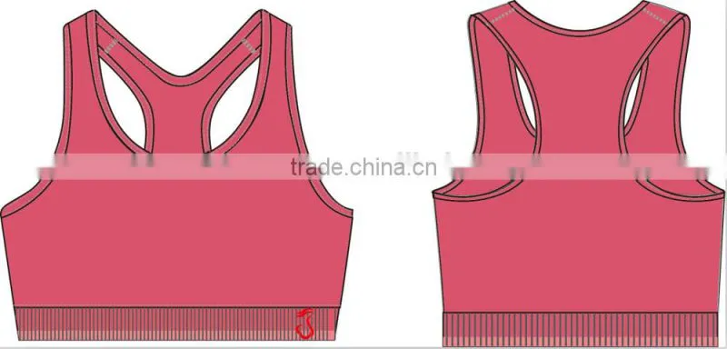 2015 fashion seamless fitness lady's sports bra