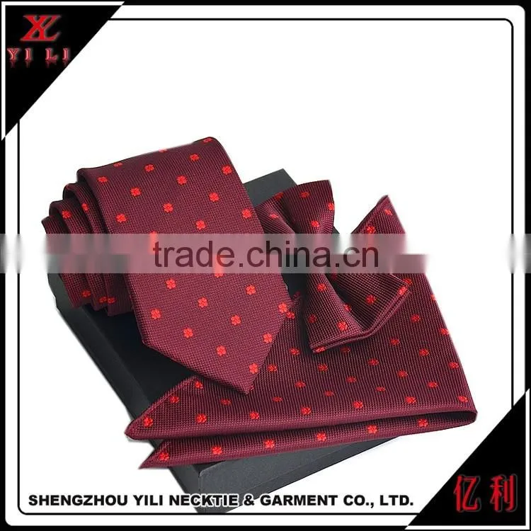 Formal occasion essential burgundy necktie gift sets