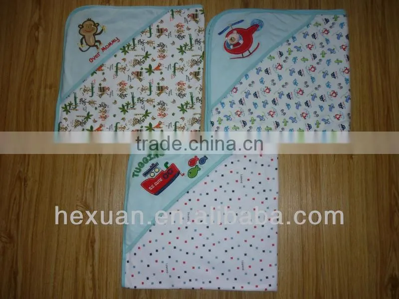 100% Cotton baby towel,baby Blanket, cotton towel, baby blanket