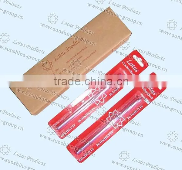 Aluminium Crochet Hook With Blister Card Packing Supply Various Size Crochet Hook