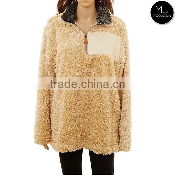 Wholesale Woman Clothing Vintage Wine Frosted Pullover