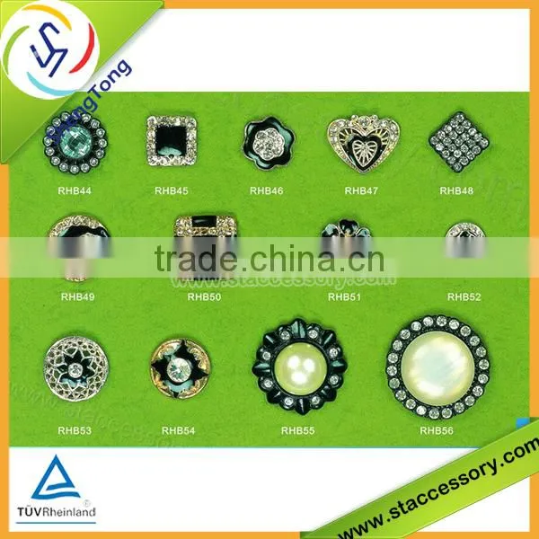 Popular wholesale rhinestone fashion button