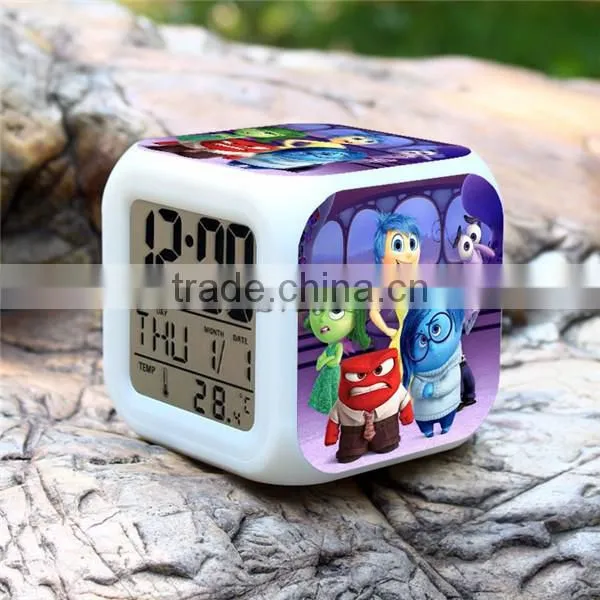 Sveda led digital clock, Inside Out LED clock promotion gift for kids, digital alarm clock OEM order accept