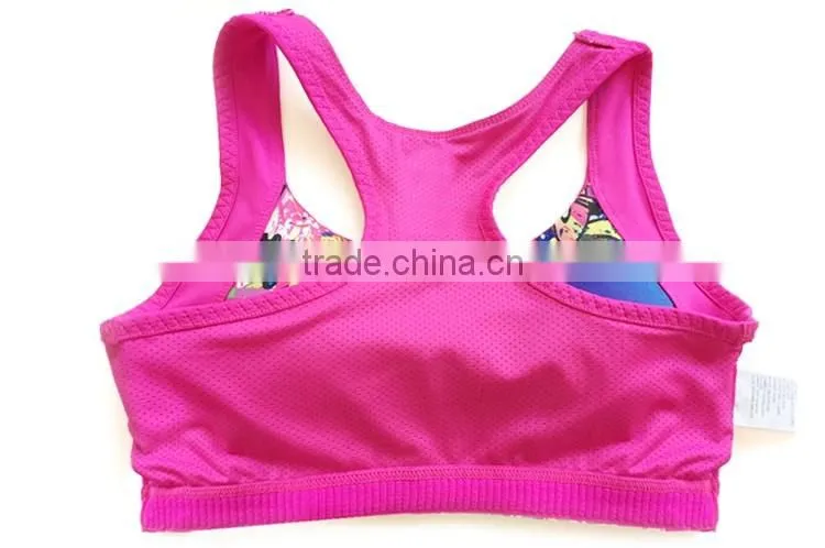 Fashion High Impact Sublimated Reversible Racerback Sports Bra