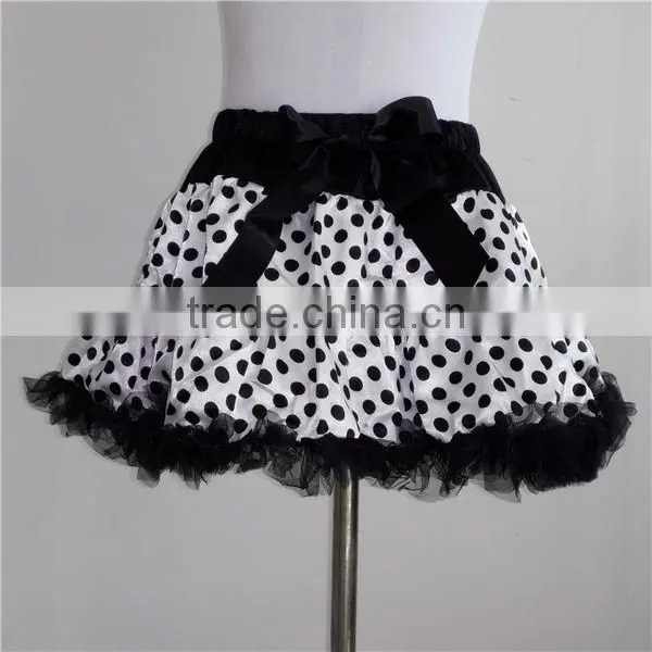 Wholesale polka dot pettiskirt for kids