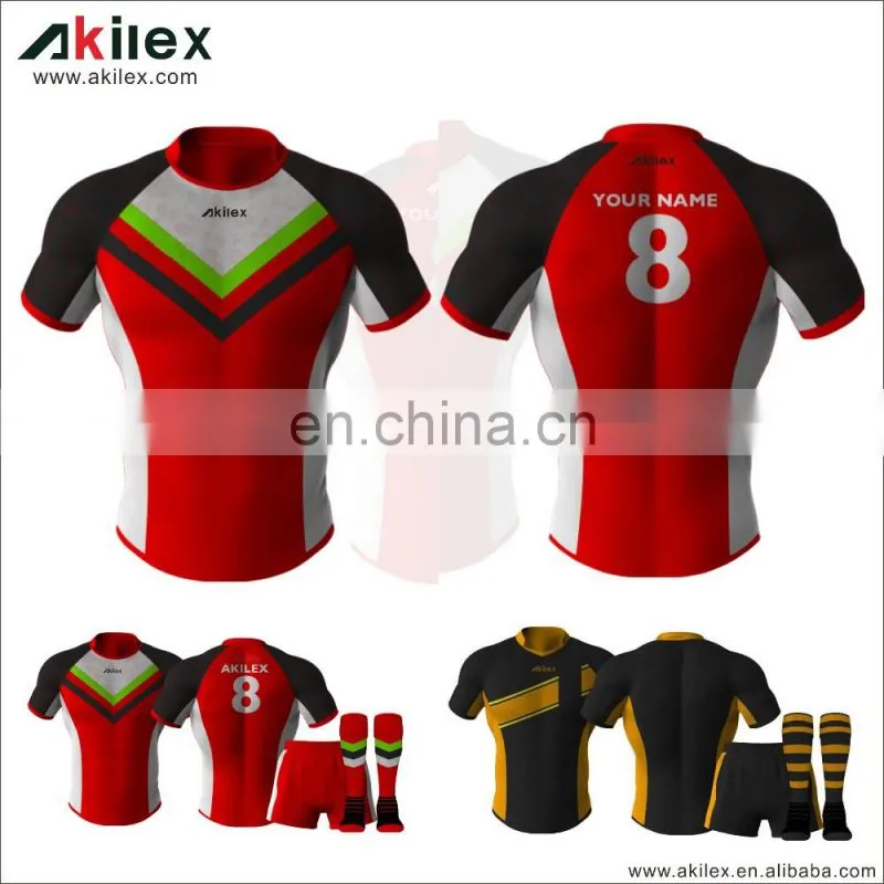 2016 wholesale custom rugby jersey with sublimation