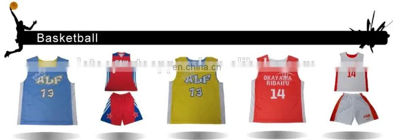 fancy sublimation custom made basketball jersey & basketball team wear shirt+short