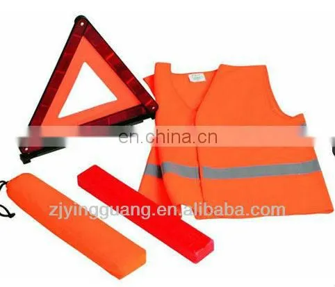 E-MARK/Car Accident Kits with Warning Triangle and Safety Vest