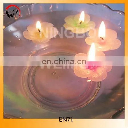 flower shaped water floating candles