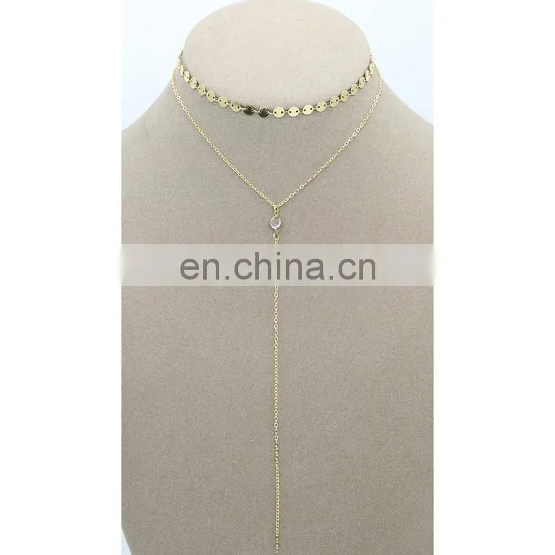 Fashion long chain necklaces thin chain choker necklace
