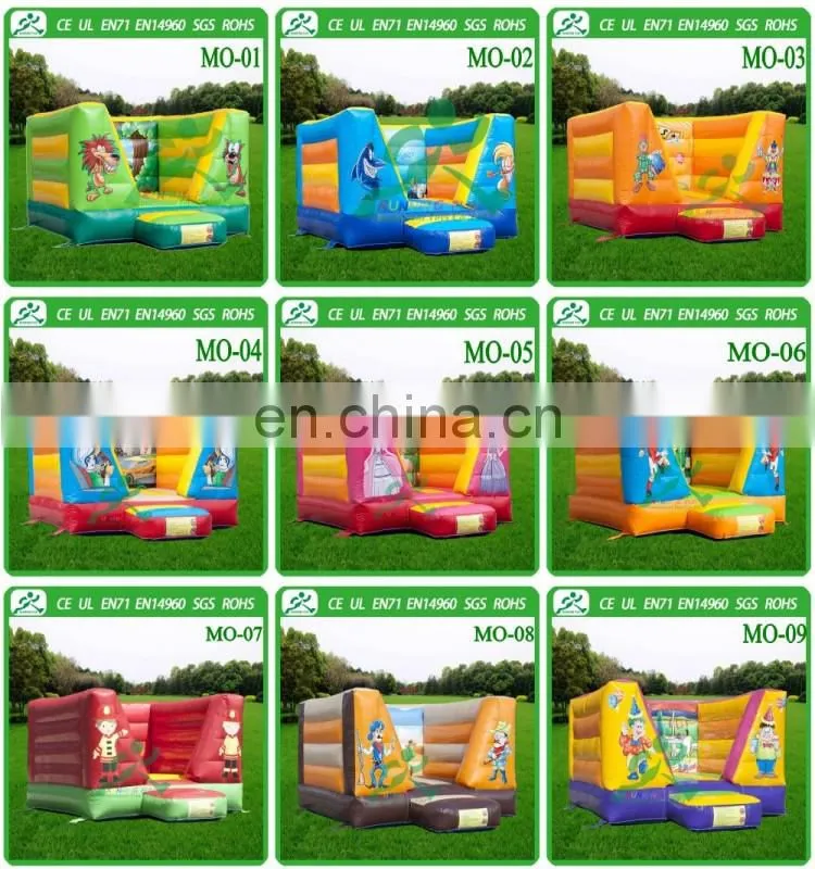 Indoor Mini Inflatable Fireman Bouncy House With Roof