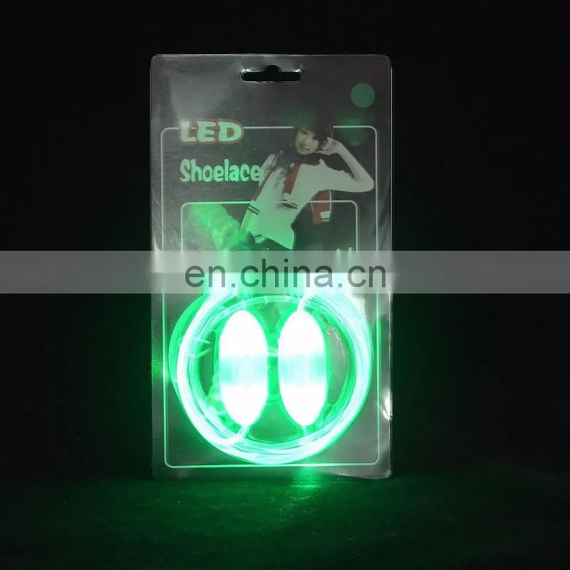 PU material led flashing shoelace for night party