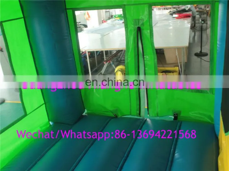 Factory supply inflatable bouncy castle with water slide