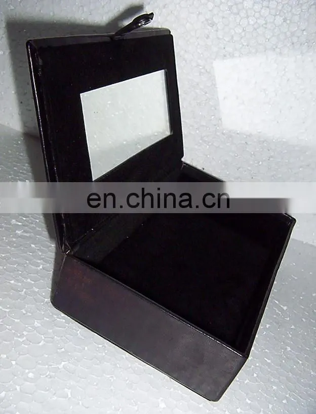 Leather cosmetic and jewelry box manufacturer, Original Goat leather jewellery and cosmetics box exporter