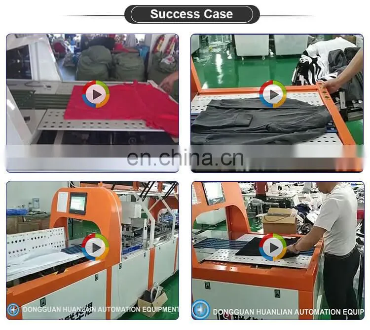 Clear Plastic Bag Pants Shirt Folding Packaging Sealing Machine T Shirt Printing Machine