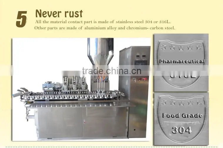 semi-auto ultrasonic soft tube filling sealing machine