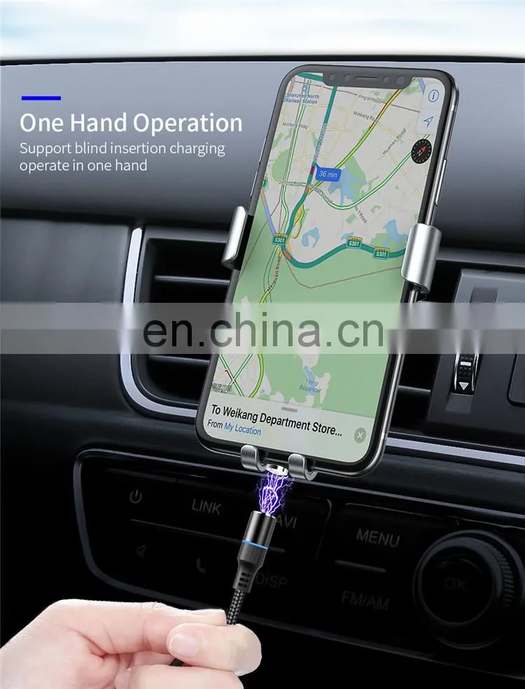 Popular 3A Fast Charging Cable for Iphone 11 Data Cable Android Type-C 3 In 1 Magnetic Fast Charging Charger Line Magnetic Cable