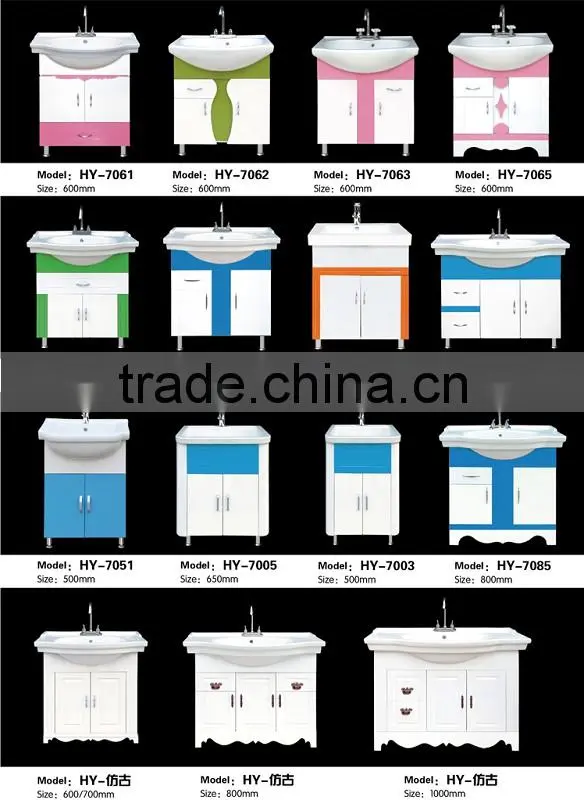 Economical OEM Cabinet Henan pvc bathroom cabinet ZZ-8018