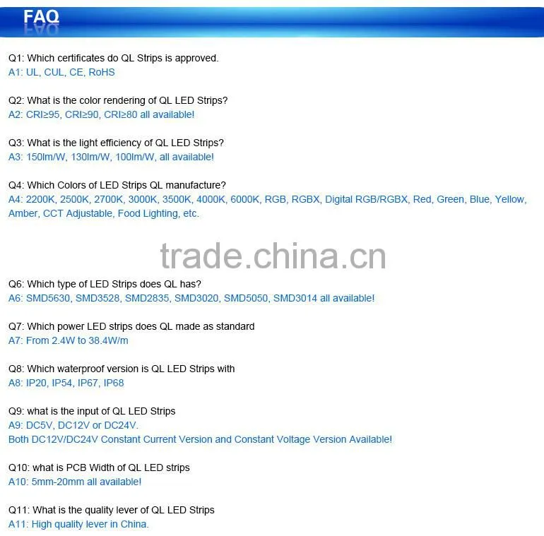 best brand best price 160 degree smd 5050 rigid led strip light