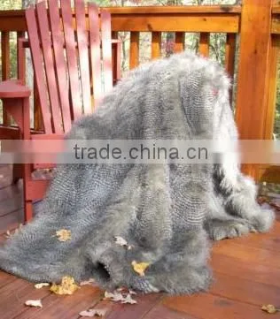 leopard faux fur blanket
