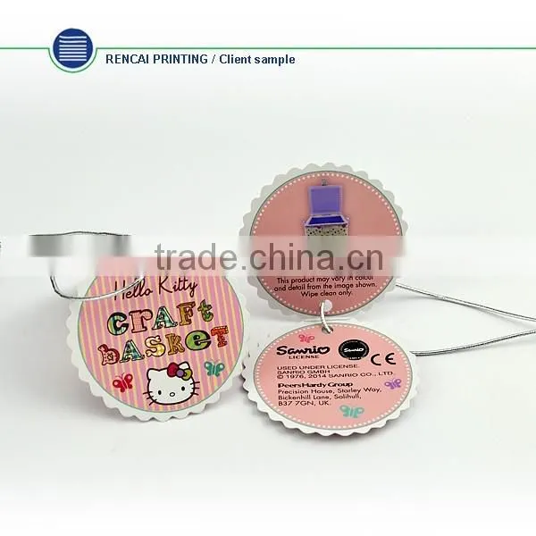 China Fashion Design CUstom Eco-Friendly Paper Clothing Hang Tag